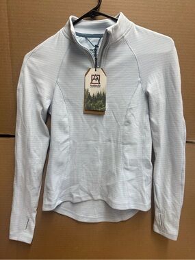 Nice ! Avalanche Blue Half-Zip Pullover